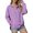 Purple Sweatshirts 1PC, variant on MEZZALL Sweatshirts For Women Solid Color Long Sleeve Hoodies Casual Drawstring Jacket Zipper Basic Daily Outdoor Classic Travel Tops