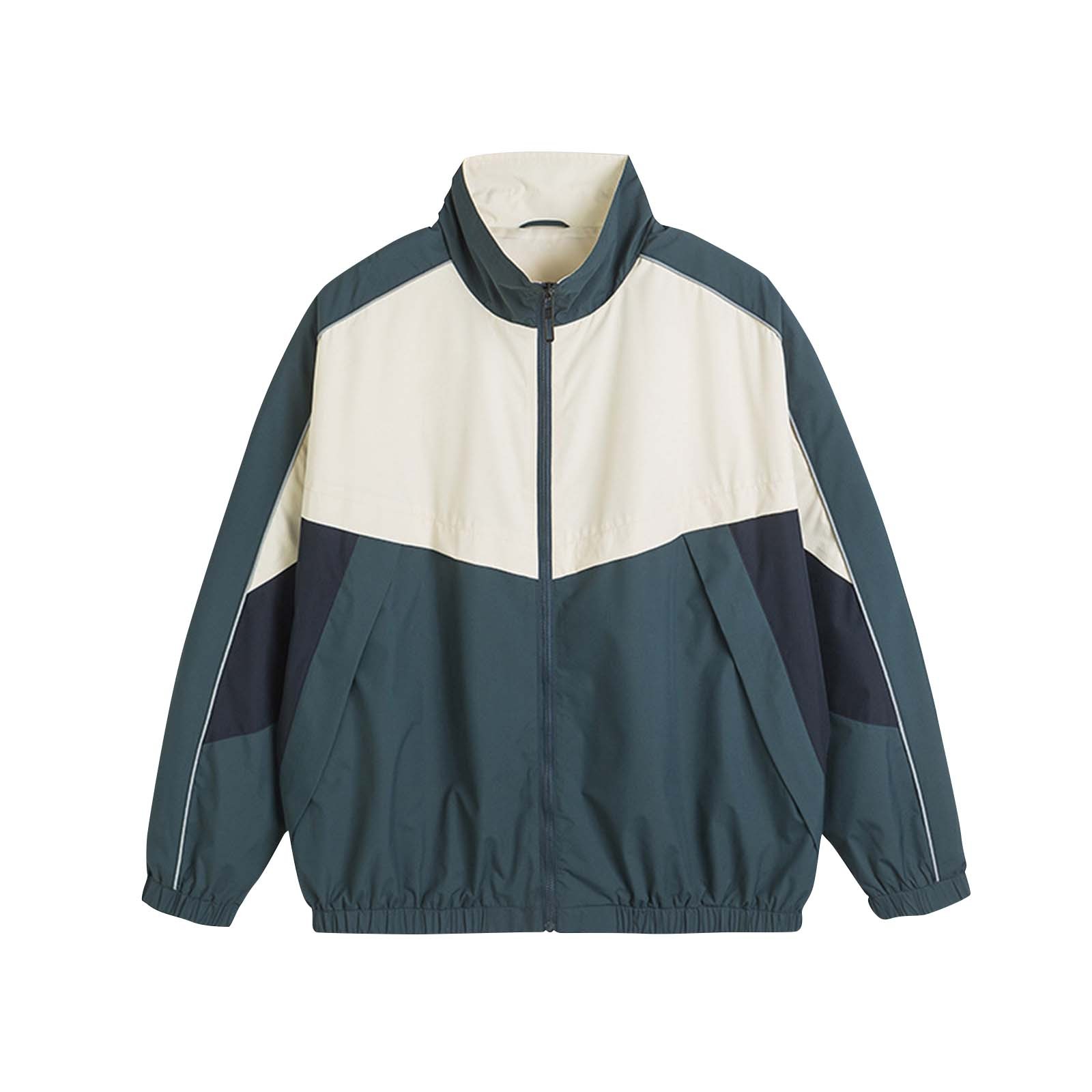 Xzbqbs Jacket for Men Casual Full Zip Up Stand Collar Sport Coats