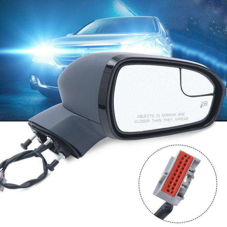 Kool Vue Power Side Mirror For 2013-2016 Ford Escape – Heated, Memory, Puddle Light, Turn Signal