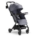thumbnail image 1 of Mompush Lithe V2 Lightweight Stroller + Snack Tray, Ultra-Compact Fold & Airplane Ready Travel Stroller, Near Flat Recline Seat, Cup Holder, Raincover & Travelbag Included, 1 of 5