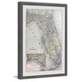thumbnail image 2 of Marmont Hill Florida Map Framed Wall Art, 24" x 36", 2 of 6