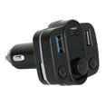 thumbnail image 4 of NURATIT Bluetooth 5.0 Car FM Transmitter, Wireless Bluetooth Car Adapter Kit, Handsfree Calling, MP3 Player, Support U Disk/TF Card, , Compatible with iPhone/Android, 4 of 9