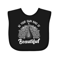 Inktastic Peacock Girls Baby Bib