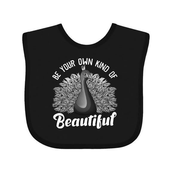 Inktastic Peacock Girls Baby Bib