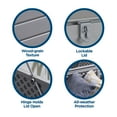 thumbnail image 5 of Cosco Outdoor Patio Deck Storage Box, Extra Large, 180 Gallons, Gray, 5 of 7