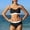 Black, variant on Two Piece Swimsuit for Kids Girls Adjustable Straps Girls Bikini Sets with Chest Pad Bathing Suits for Girls 9-10 Years