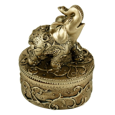 - Evelots Elephant Jewelry Box Organizer, Keepsafe Trinket Box