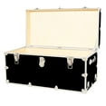 thumbnail image 2 of Rhino Trunk & Case XXL Leather Embossed Vinyl Trunk, College, Home & Office Storage 36"x18"x18" (Black), 2 of 5