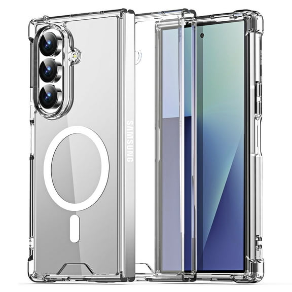 AICase For Samsung Galaxy Z Fold7 2025 Phone Case Clear Shockproof Rugged Protective Transparent Cover