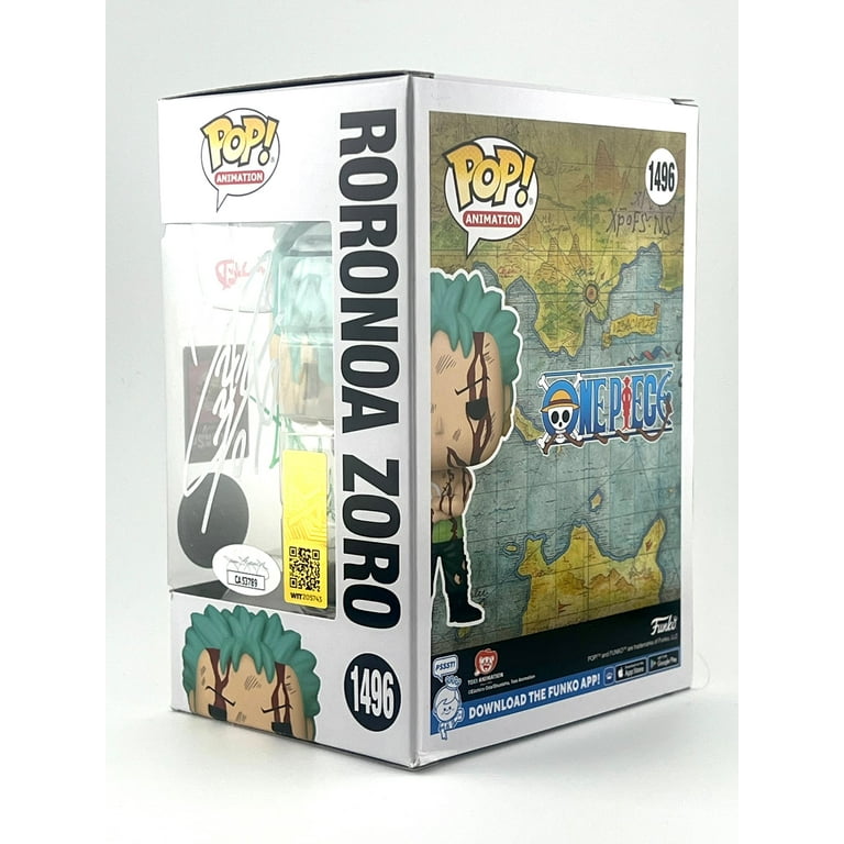 FUNKO POP! RORONOA ZORO 1496 CCXP EXCLUSIVE JVA & ENGLISH SIGNED