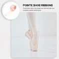 thumbnail image 3 of Onaparter 2pcs Dancing Shoe Ribbon Pointe Shoe Ribbon Practical Satin Ballet Show Ribbons （Pink）, 3 of 6