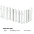 thumbnail image 3 of Unique Bargains Miniature Garden Fence, 35 Inch Long Picket Fence Mini Ornament, White, 3 of 5