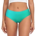 thumbnail image 1 of Fotbe Turquoise Light Blue Calzones Estampados para Mujer – Ropa Interior de Algodón, Cómoda, Suave y Elástica-Large, 1 of 6