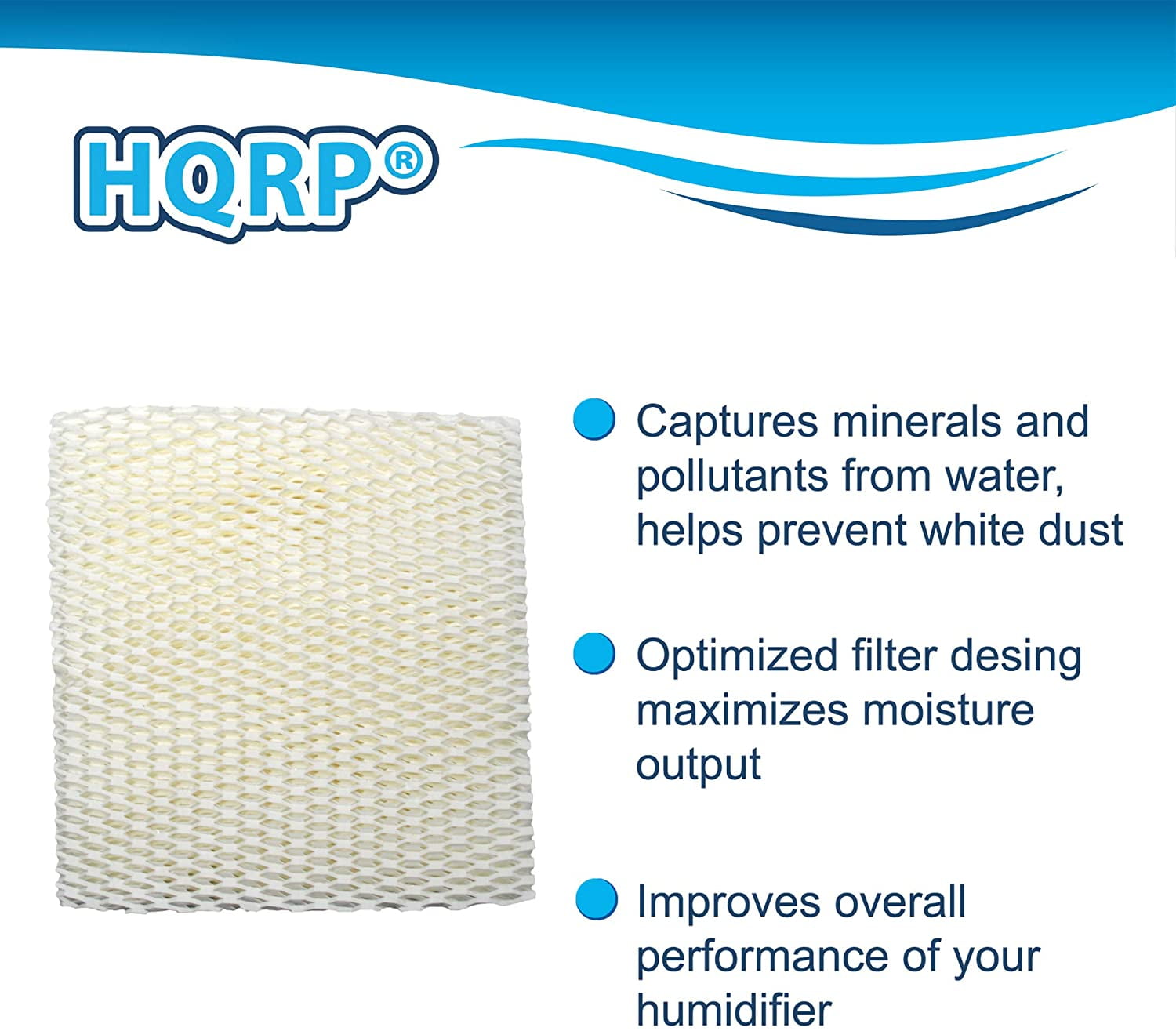 HQRP Pack of 4 Honeycomb Wicking Filter for Sears Kenmore 14102, 14112, 14120, 144115, 29557 Humidifier, 14809