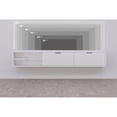 thumbnail image 4 of Kybele LLC Rigaa 71" Wall Mounted Floating Entertainment Media Console - 80 inches Wooden White, 4 of 5
