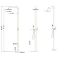 thumbnail image 5 of Freestanding Outdoor Shower with Detachable Shower Head, Deck Mounted Shower Faucet Set, 5 of 5
