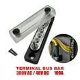 thumbnail image 2 of Terminals Block 5 Position Double Row Bus Bar Wire Terminals 100A 48V, Screw Terminals Block Bus Bar for Car Boats, 2 of 7