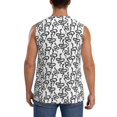thumbnail image 4 of Haiem Men's Snake Print Tank Tops Summer Sleeveless Cut Off Workout T-Shirts Fitness Vest Athletic Undershirts-3X-Large, 4 of 8