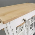 thumbnail image 6 of American Trails Breakfast Cart with Drop-Leaf Table, American Maple Top, Square - White, 6 of 20
