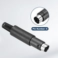 thumbnail image 4 of 2 Set S-Video DIN Mini Socket 6 Pin Signal Transmission Mini Din Plug Mini Din Connector(PS/2 Male and Female Plug), 4 of 7