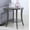 Gray, variant on Yellow Wood End Table with Lower Shelf, Oval Birch Veneer Top, 23L x 23W x 23.5H, Modern Living Room Side Table
