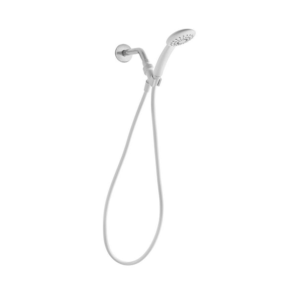 Mainstays White Handheld Showerhead with Hose and Shower Mount