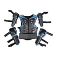 thumbnail image 1 of Traje de protección para niños para motocicleta, rodilleras y coderas para deportes y ciclismo al aire libre. Azul, 1 of 8