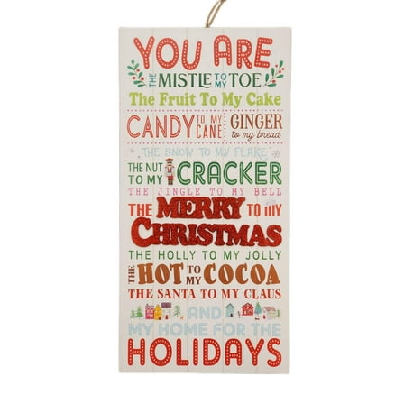 Ashland Christmas Wall Decor Sign 23.5x11.5"