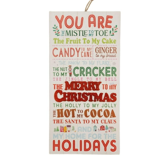 Ashland Christmas Wall Decor Sign 23.5x11.5"
