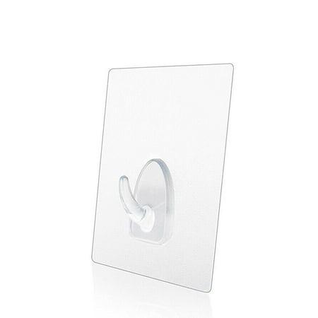 

1pcs Anti-skid Adhesive Hooks Reusable Transparent Wall Hangers for Kitchen Bathroom Door