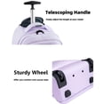 thumbnail image 3 of Mochila rodante MATEIN para mujer de 17 pulgadas con ruedas, color morado, 3 of 9