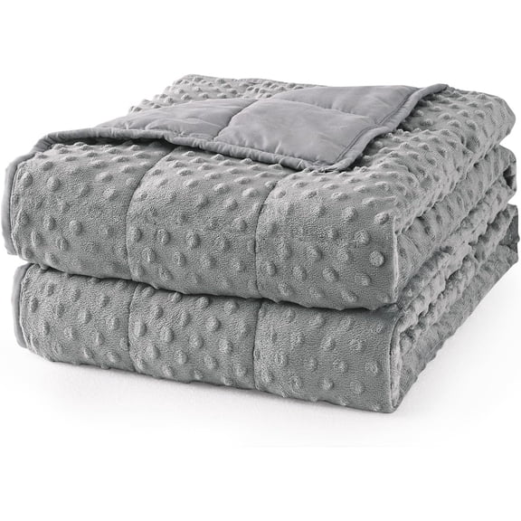 Cooling Weighted Blanket for Adults, Queen Size 15 lbs, 60″x80″