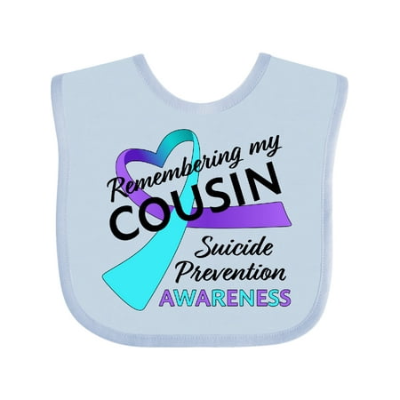 

Inktastic Remembering My Cousin- Suicide Prevention Awareness Gift Baby Boy or Baby Girl Bib