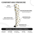 thumbnail image 3 of Lsque Bee Pattern Sport Compression Socks for Men & Women 15-20 mmHg Knee High Nurse Pregnant Running Medical and Travel Athletic, 3 of 6