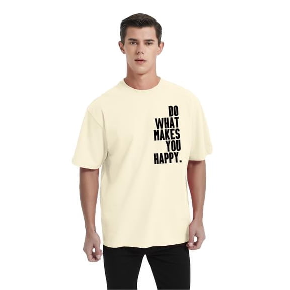 Whichone Do What Make You Happy Short Sleeve Graphic T Shirt