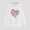 White, variant on Crunowin Women Hooded Sweatshirts, Long Sleeve Loose Fit Heart Printed Fashion Pullover Tops Red S