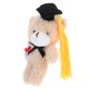 thumbnail image 2 of KAKOWELY Lindo oso de peluche de graduación, mini oso de peluche con sombrero de graduación para llavero de graduación, recuerdos de fiesta para graduados de secundaria y universidad., 2 of 4