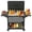 Grey, variant on INSULA 100 Qt Rolling Patio Cooler with Wheels Portable Beverage for Patio Outdoor Gray