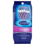 Noxzema® Twin-Blade Disposable Shavers, Pivoting Head, 12ct, Aloe Strip