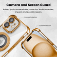 thumbnail image 5 of Entronix Magnetic Clear Case for iPhone 11, Built-in Kickstand Ring Shockproof Bumper, Gold, 5 of 7