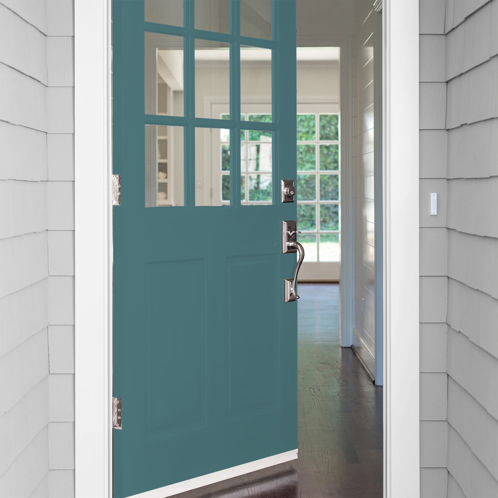 Glidden HEP Vining Ivy / Green Satin Exterior Paint with Primer, 1 Quart