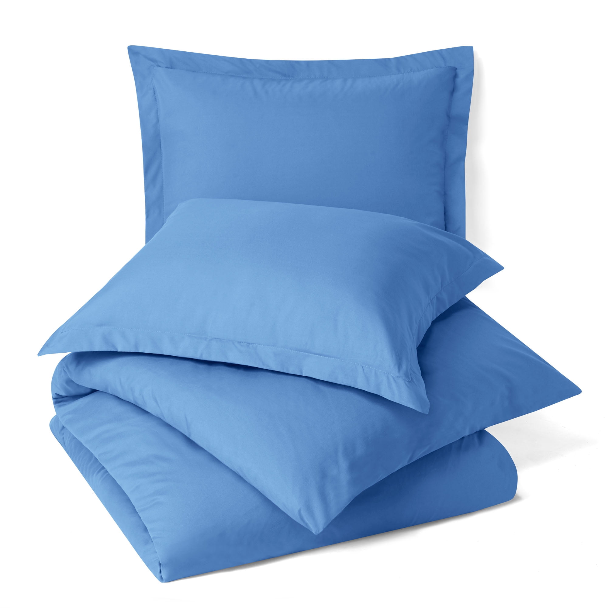 Hearth & Harbor 3-Piece Calm Blue Duvet Cover Set, Queen