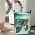 thumbnail image 4 of Goofa Watercolor Turtle5 Printed Circular Hamper,Laundry Basket with Handles,Storage Baskets Foldable,Large Capacity Laundry Hamper-Medium, 4 of 8