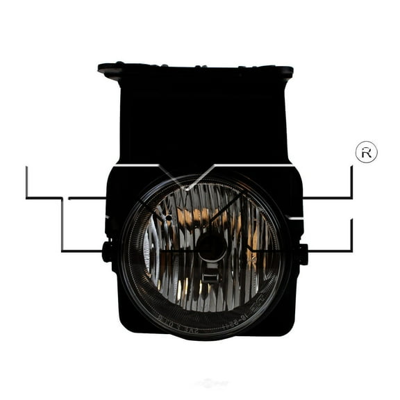 TYC 19-5542-90-9 CAPA Certified Fog Light Assembly Fits select: 2005-2007 GMC NEW SIERRA, 2005-2007 GMC SIERRA