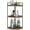 Rustic Brown, variant on 3-Tier Corner Bathroom Organizer Countertop Storage, Rustic Brown Wood Vanity Tray for Kitchen, Bathroom, Dresser