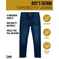 thumbnail image 2 of Lee Boys' Jeans - Pull On Tapered Fit Comfort Stretch Knit Denim Jeans (2T-20), 2 of 7