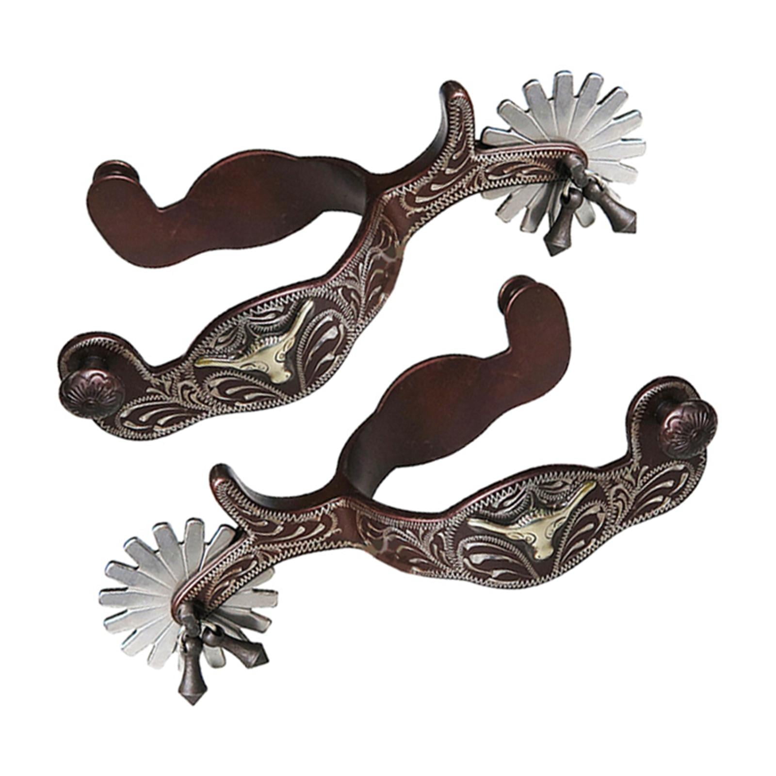 Wswqop 2x Horse , Anti-Rust Western Style for Competition Equipment , Brown