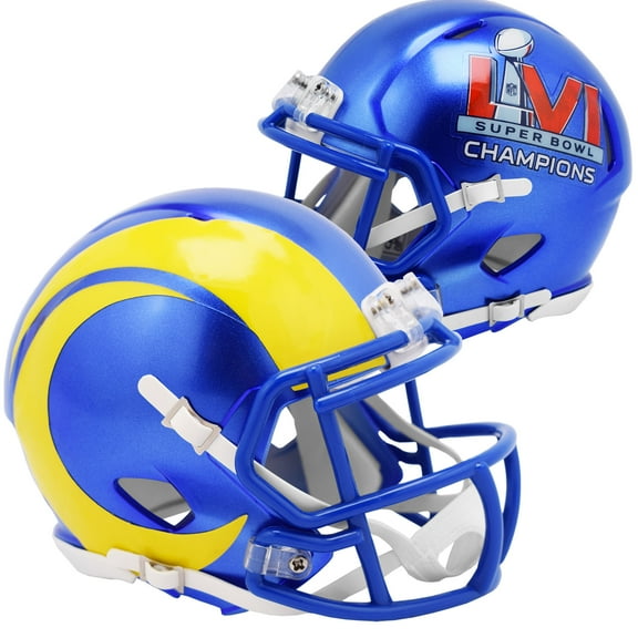 Los Angeles Rams Super Bowl 56 LVI Champions Riddell NFL Speed Mini Helmet