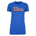 thumbnail image 2 of Star Spangled Hammered Funny 4th of July T-shirts, Woman's Graphic Tees - Royal MH200WPATRIOT S18 XS, 2 of 3