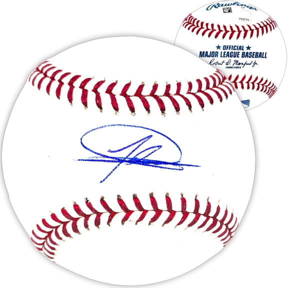 Jasson Dominguez Autographed Official MLB Baseball New York Yankees Fanatics and MLB Holo 223744